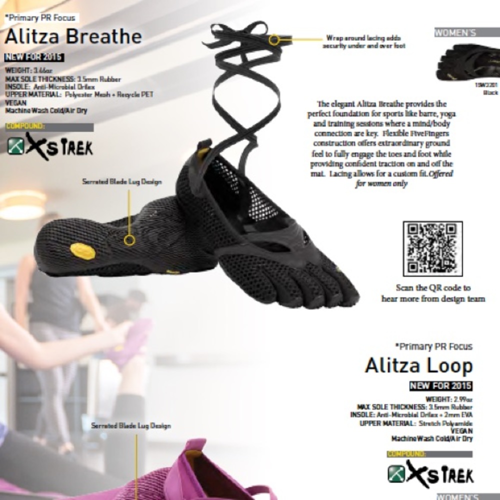 Alitza Breathe Black Five Toe Strappy Sandals